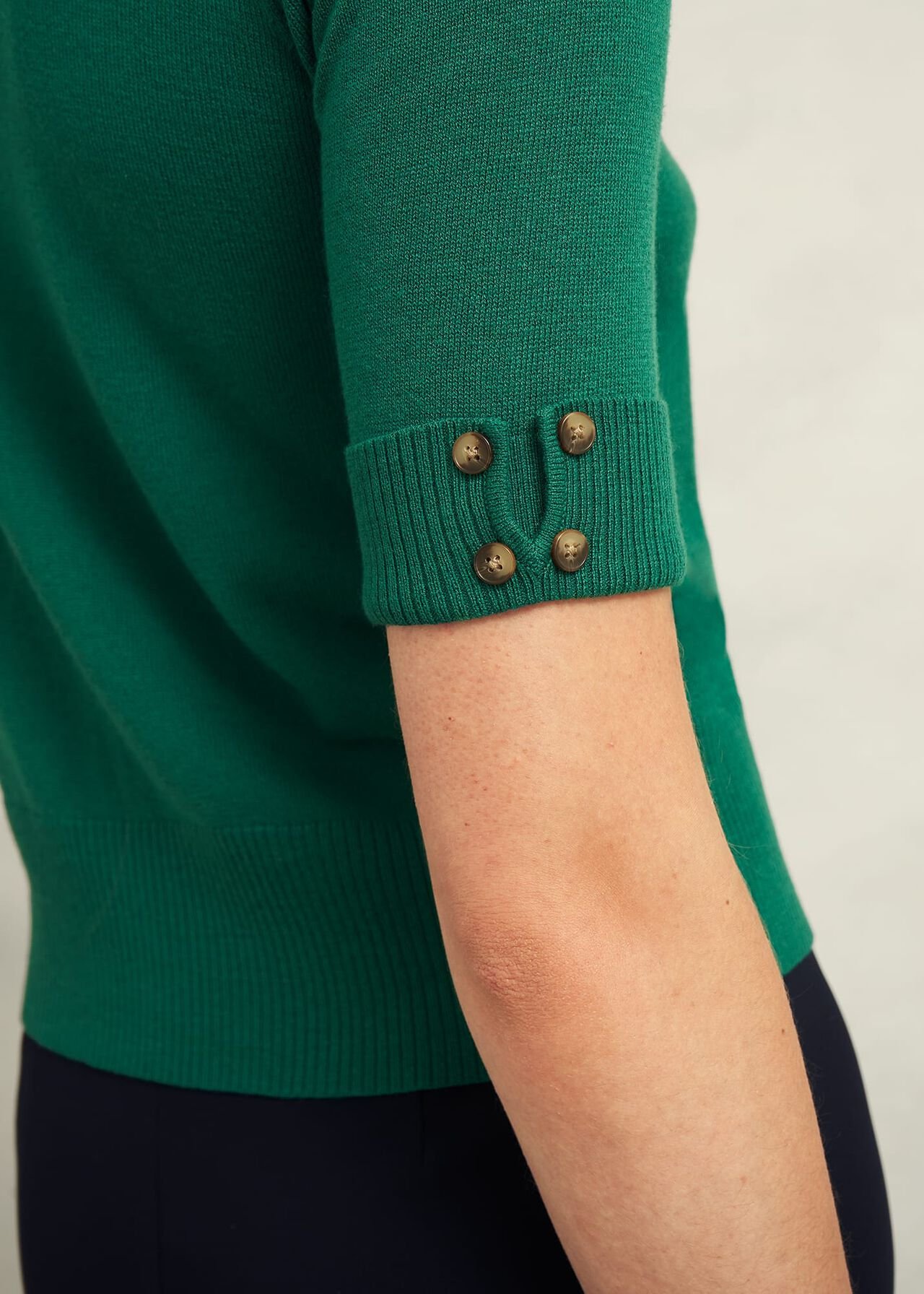 Leanne Jumper With Wool, Agate Green, hi-res