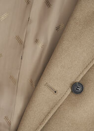 Petite Livia Wool Wrap Coat, Neutral, hi-res