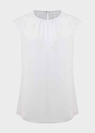 Violetta Blouse, Stone Blue, hi-res