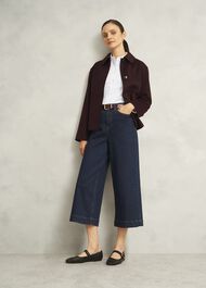 Nima Leather Patent Belt, Bordeaux Red, hi-res
