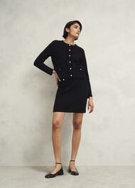 Sairey Knitted Jacket, Black, hi-res