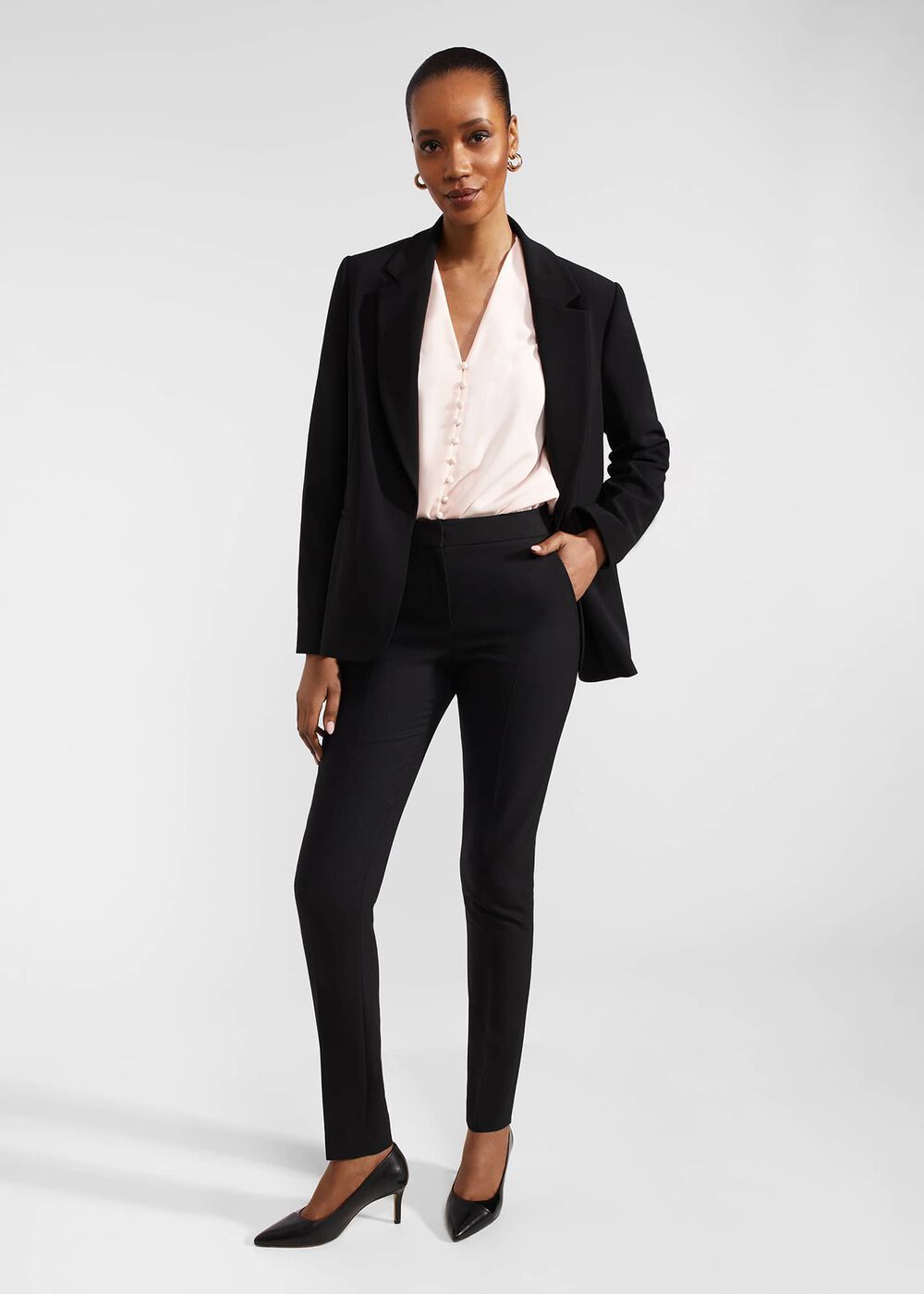 Magnolia Blouse, Pink Peach, hi-res