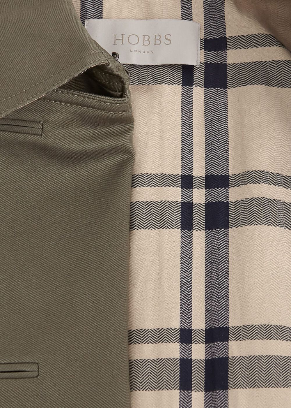 Lisa Trench Shower Resistant Trench Coat, Olive Green, hi-res