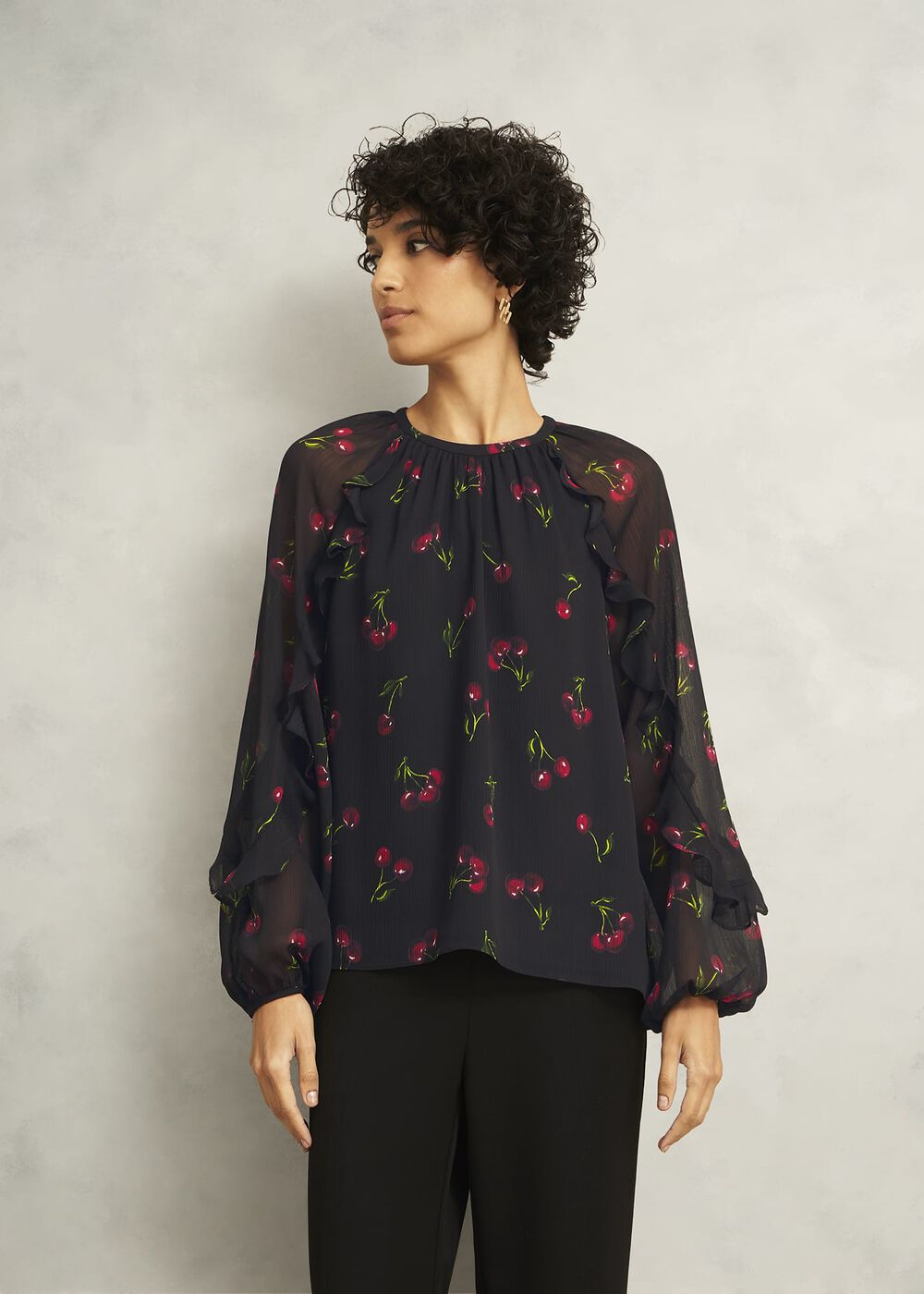 Ryton Blouse, Black Multi, hi-res