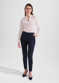 Delany Blouse, Ivory Pecan, hi-res