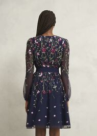 Emmy Embroidered Dress, Midnight Multi, hi-res