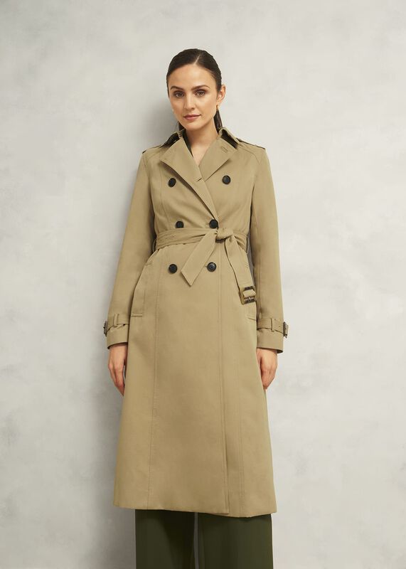 Aria Shower Resistant Trench Coat