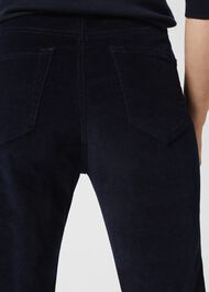 Gia Velvet Skinny Jeans , Navy, hi-res