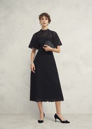 Aylesbury Lace Dress, Black, hi-res