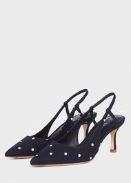 Celia Slingback, Navy Ivory, hi-res