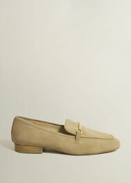 Raegan Suede Loafers, Camel, hi-res