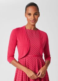 Della Spot Fit And Flare Dress, Fuchsia Pink, hi-res