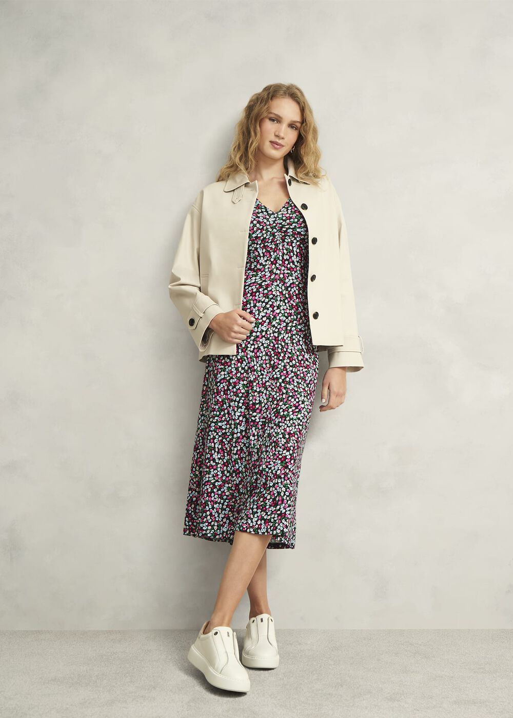 Flo Jersey Dress, Pink Multi, hi-res