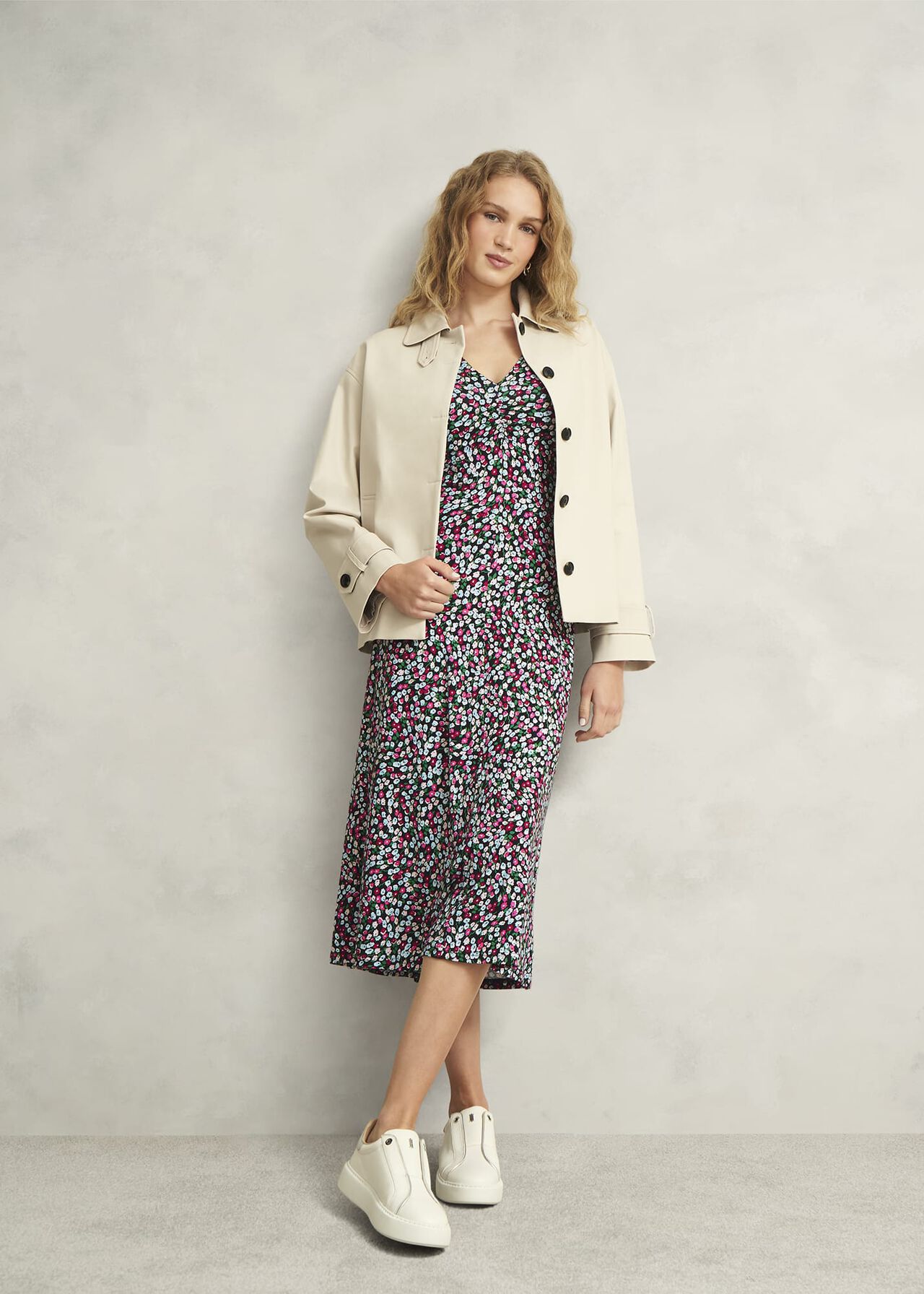 Flo Jersey Dress, Pink Multi, hi-res