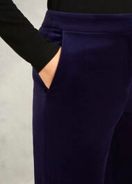 Heather Velvet Trousers, Midnight Purple, hi-res