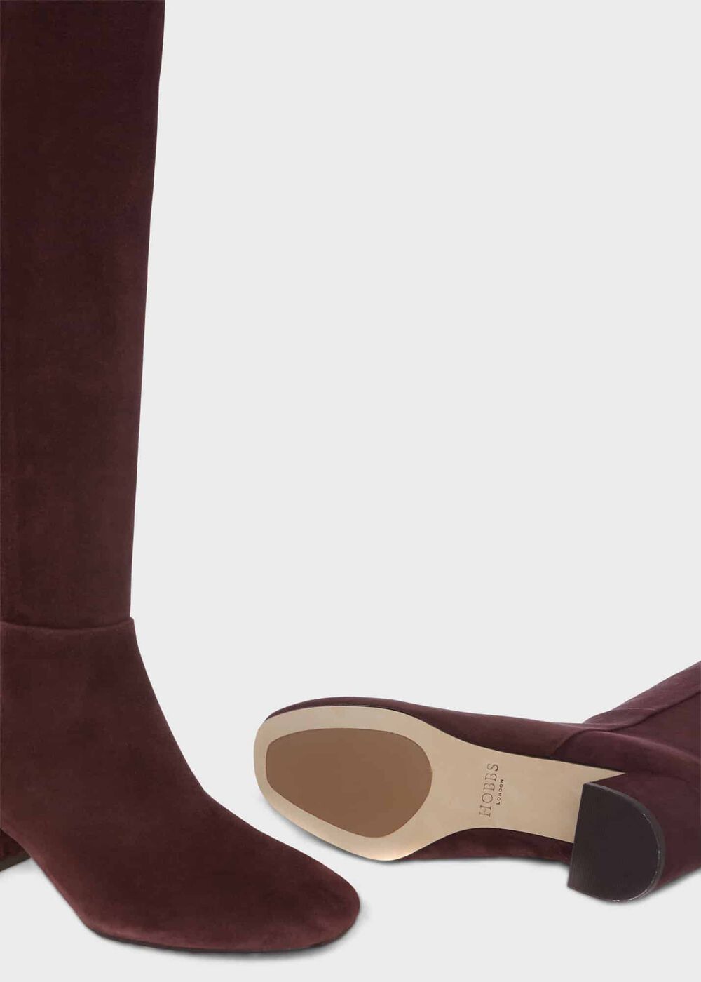 Imogen Long Boots, Aubergine, hi-res