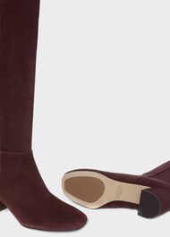 Imogen Long Boots, Aubergine, hi-res