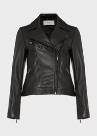 Dakota Leather Jacket, Black, hi-res