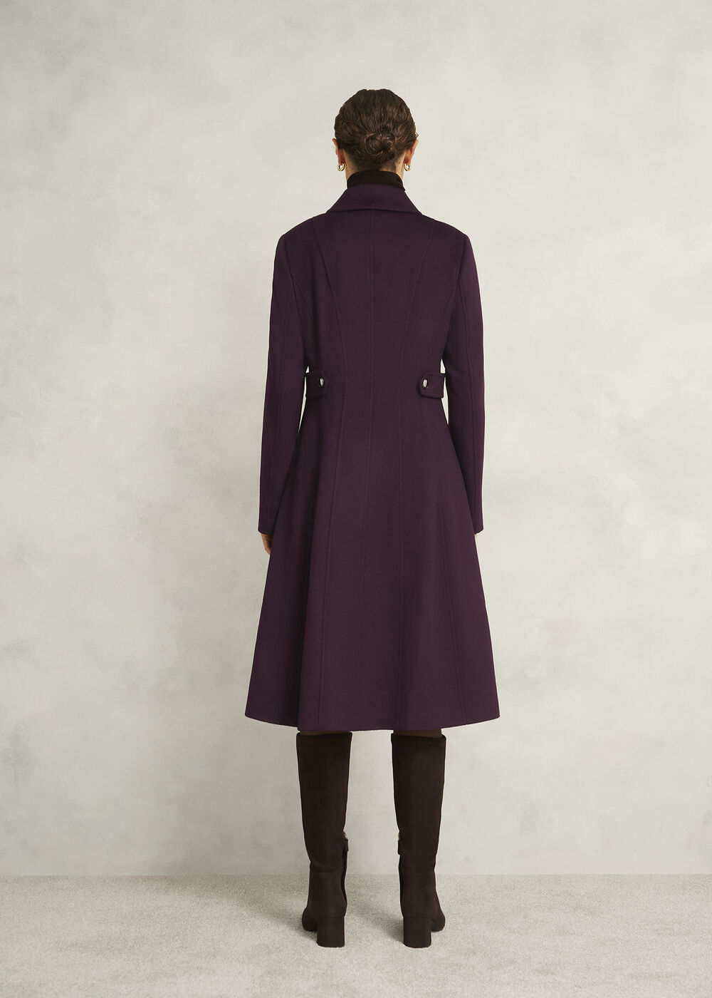 Petite Iona Wool Coat, Malbec Purple, hi-res