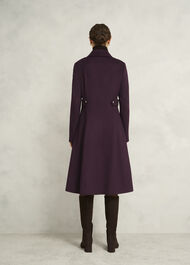 Petite Iona Wool Coat, Malbec Purple, hi-res