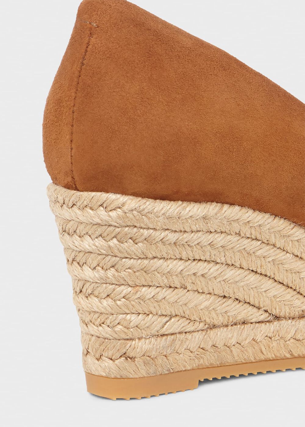 Anna Espadrille Court Shoes, Tan Brown, hi-res