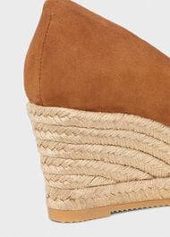 Anna Espadrille Court Shoes, Tan Brown, hi-res