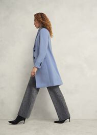 Cavendish Wool Coat, Pale Blue, hi-res