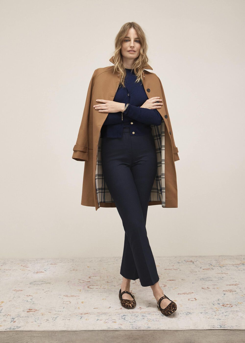 Vienna Shower Resistant Trench Coat, Cinnamon Brown, hi-res