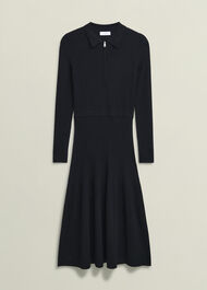 Marta Knitted Dress, Black, hi-res