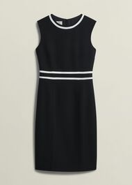 Petite Nory Dress, Black Ivory, hi-res