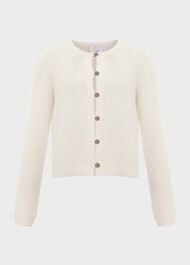 Lomond Cardigan With Alpaca, Ivory, hi-res