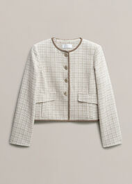 Carey Tweed Jacket, Camel Ivory, hi-res
