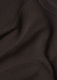 Mali Crew Neck Wool Jumper With Cashmere, Alder Brown, hi-res