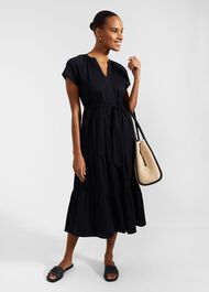 Valentina Jersey Dress, Navy, hi-res