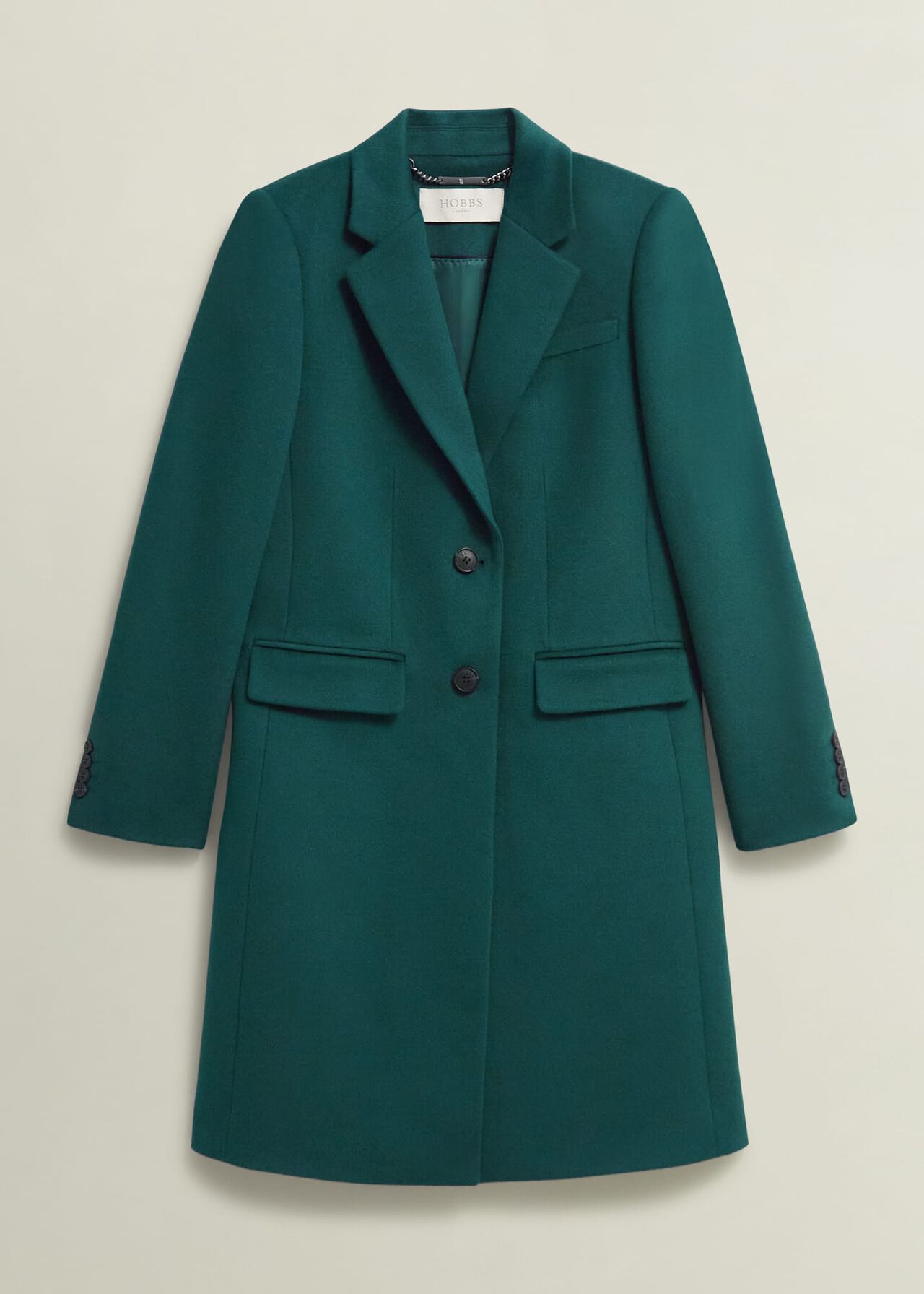 Petite Cavendish Wool Coat, Kyanite Green, hi-res
