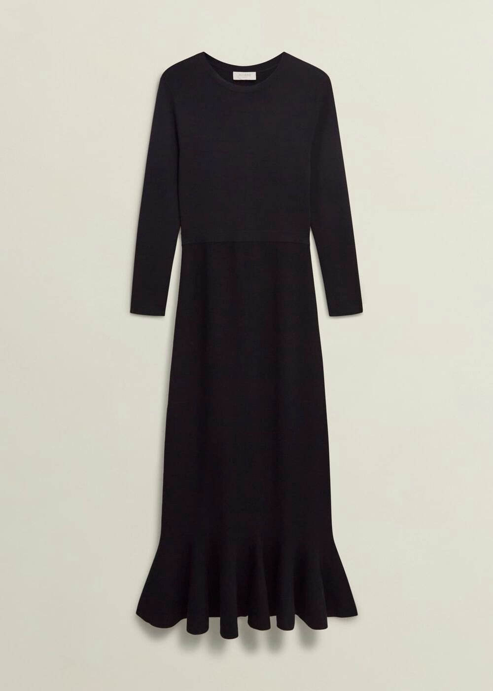 Lucilla Knitted Dress, Hobbs Black, hi-res