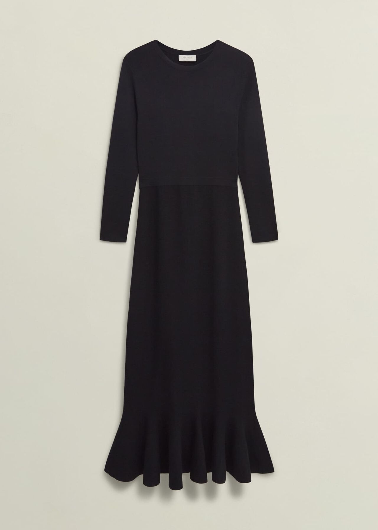 Lucilla Knitted Dress, Hobbs Black, hi-res