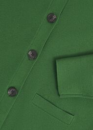 Mia Cotton Wool Knitted Jacket , Verdant Green, hi-res