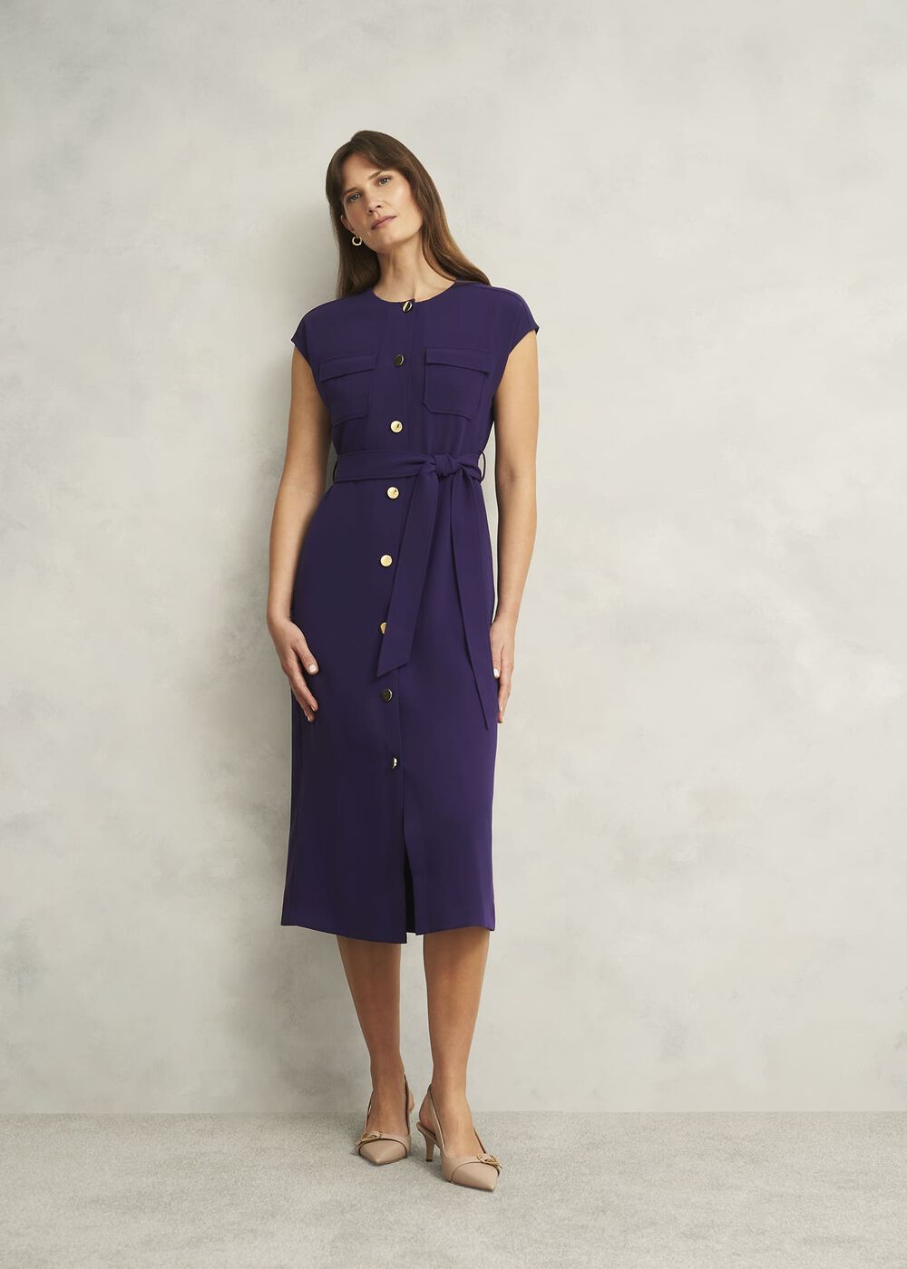 Tania Dress, Grape Purple, hi-res