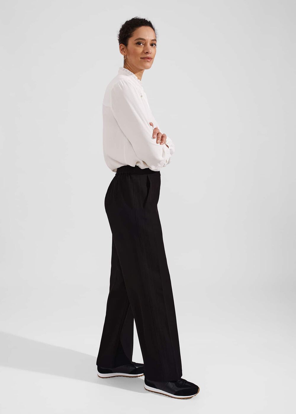 Fatima Trousers, Black, hi-res