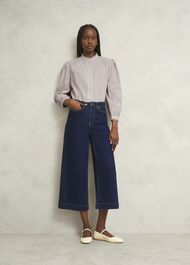 Brinley Crop Wide Leg Jeans, Indigo, hi-res