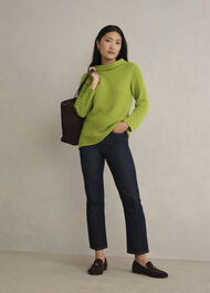 Camilla Cotton Sweater, Pear Green, hi-res