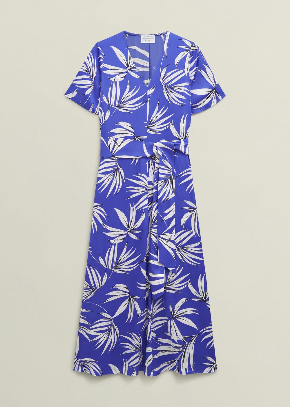 Ripsley Tie-Waist Midaxi Dress, Blue Multi, hi-res