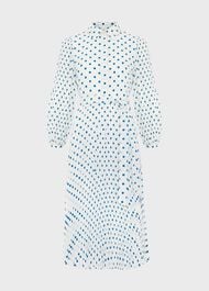 Petite Tallulah Dress, Ivory Blue, hi-res
