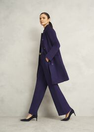 Taylor Wool Coat, Midnight Purple, hi-res