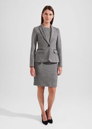 Blake Wool Jacket, Black White, hi-res
