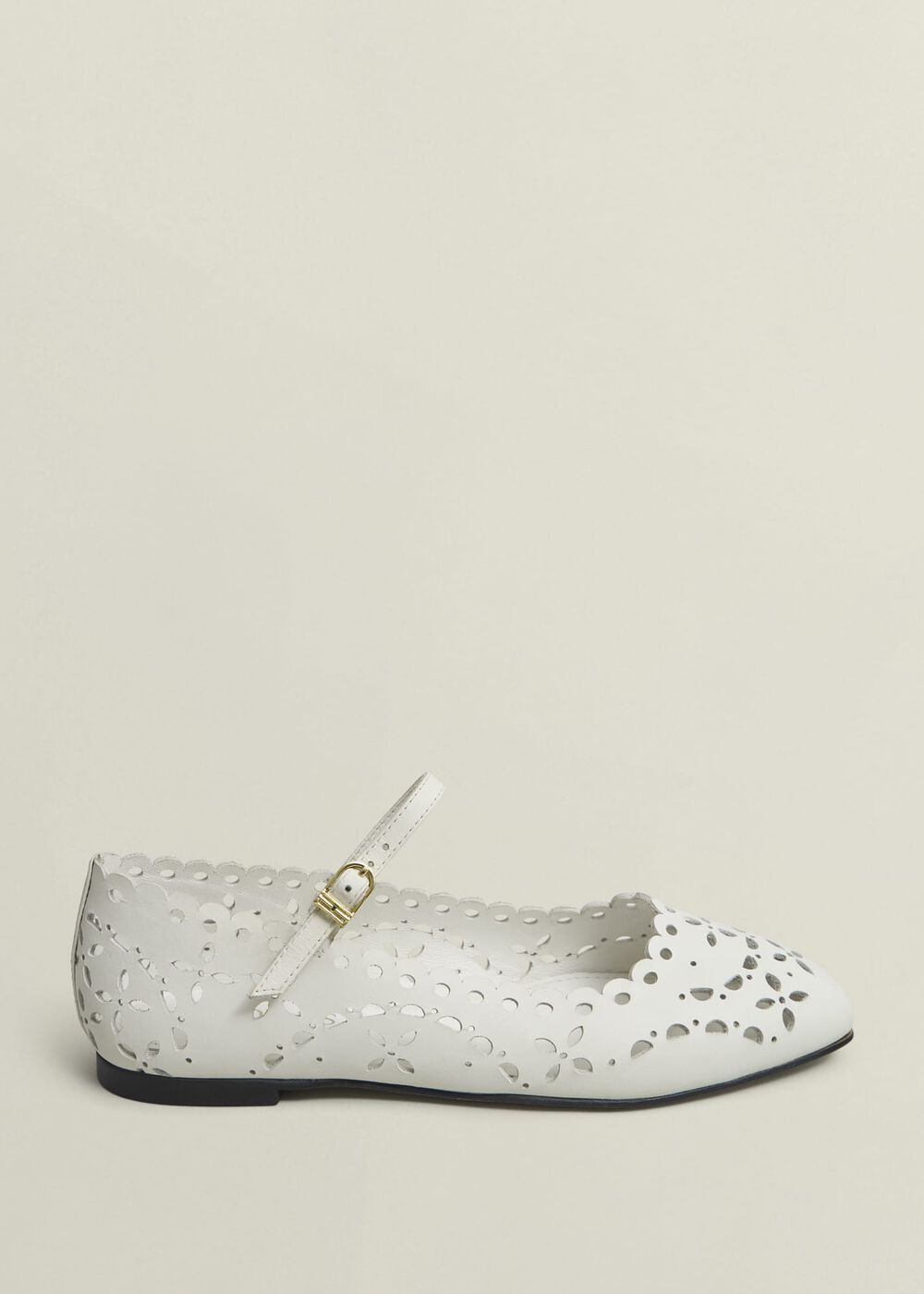 Chrissy Cut Detail Mary Janes, Ivory, hi-res