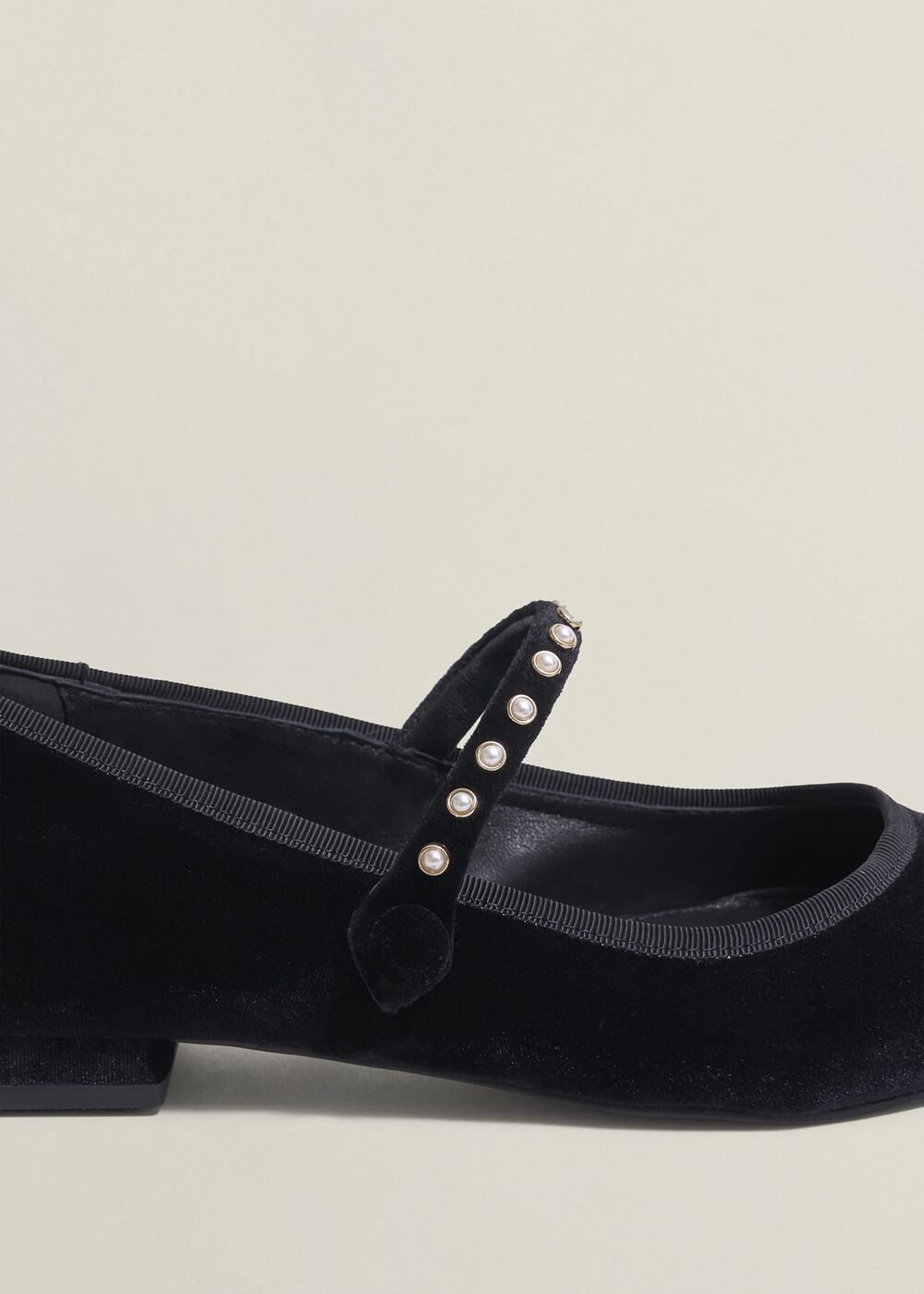 Juliana Ballet Flats, Black, hi-res