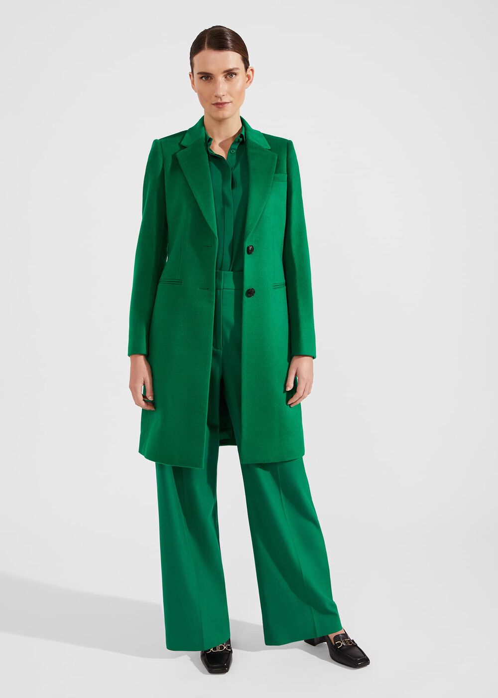 Verona Wide Leg Pants, Malachite Green, hi-res