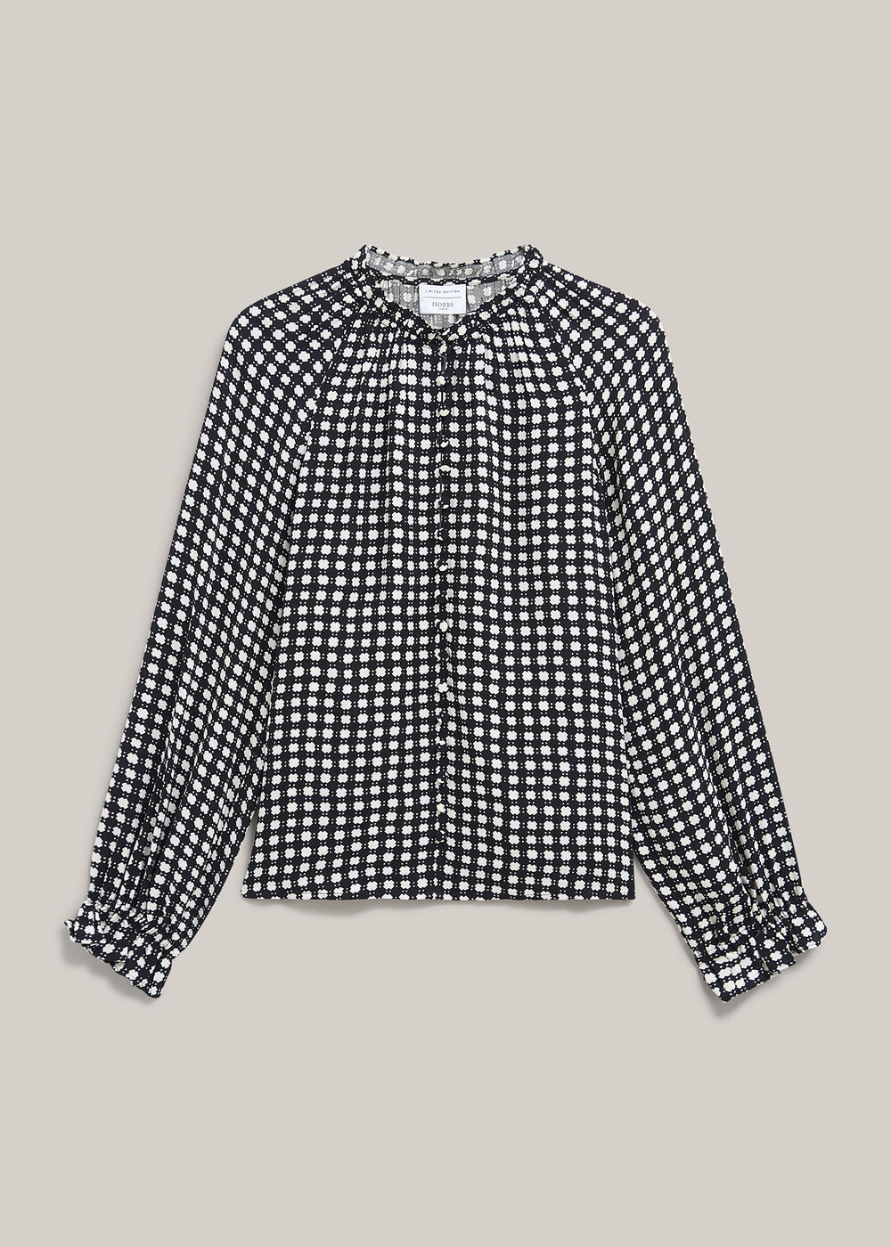 Hewlett Geo Top, Black Cream, hi-res